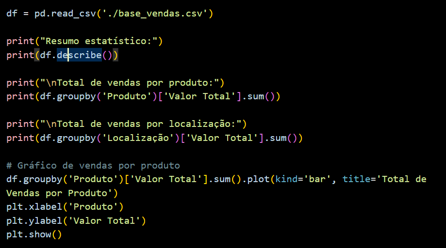 Código python